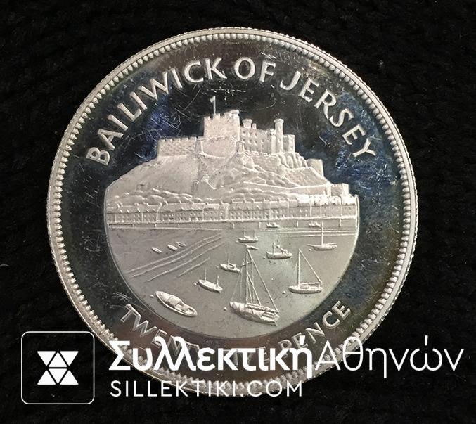 JERSEY 25 Pence 1977 UNC